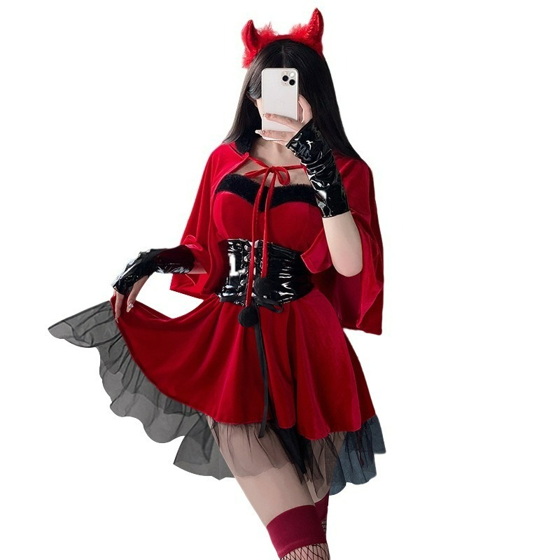 Red Devil Women Cosplay Costum - Women'S Red Accessories recension och pris