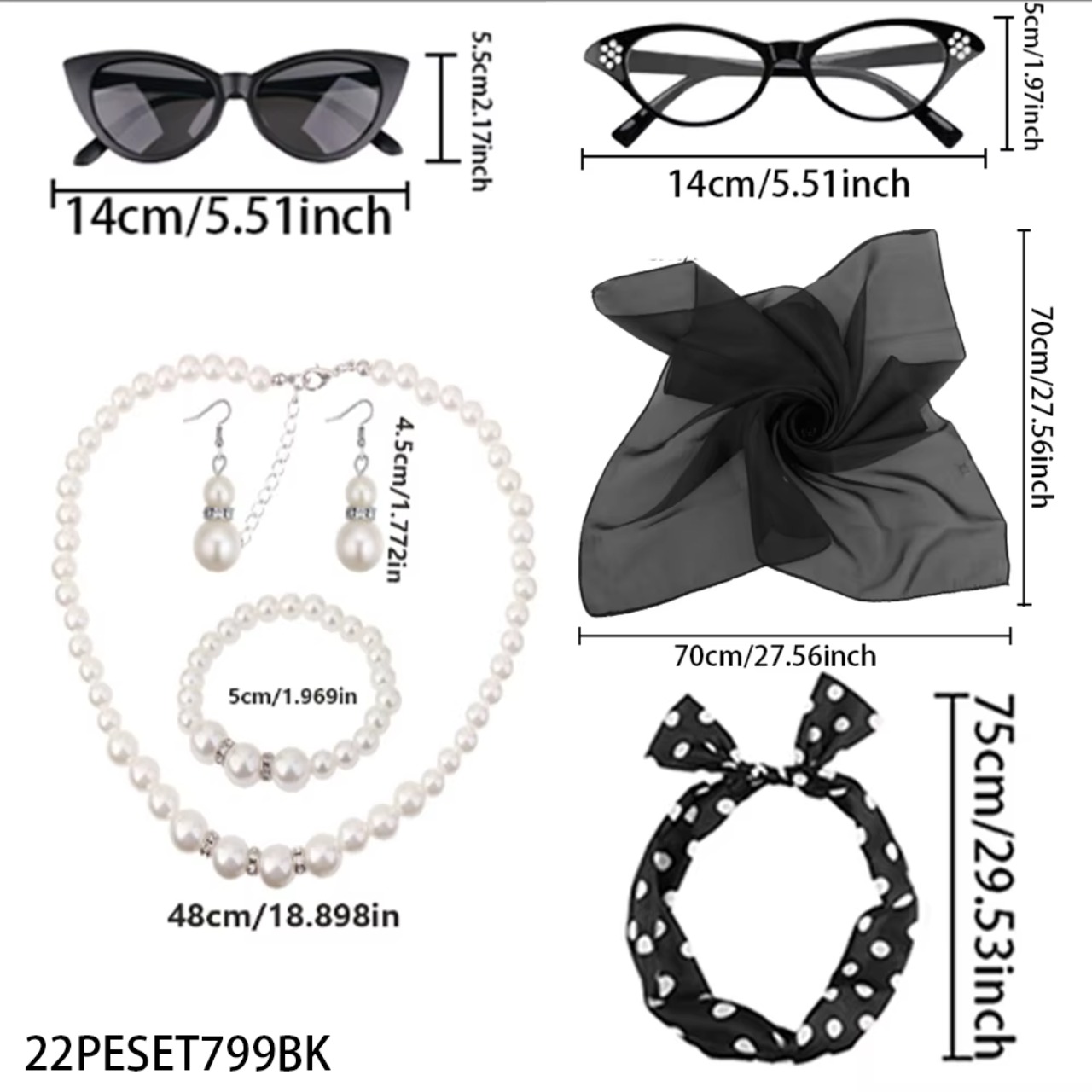 PESENAR 50's Women Costume Acc - Women'S Accessories In The 1950S recension och pris